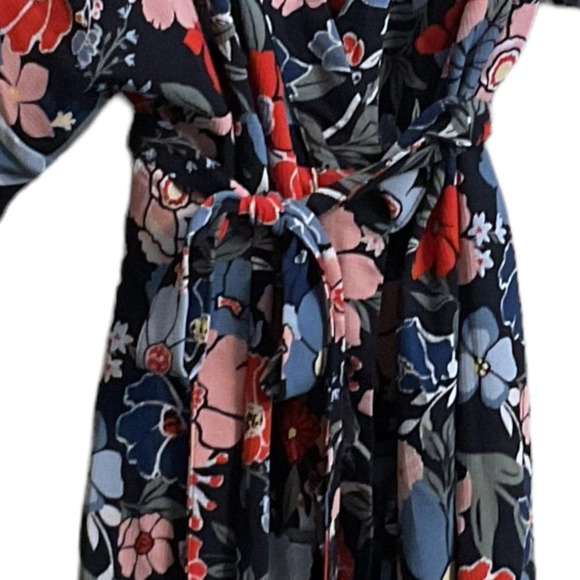 Motherhood Maternity Kimono Wrap Style Dress -Large Boxy Relaxed Fit Adjustable - Picture 10 of 11